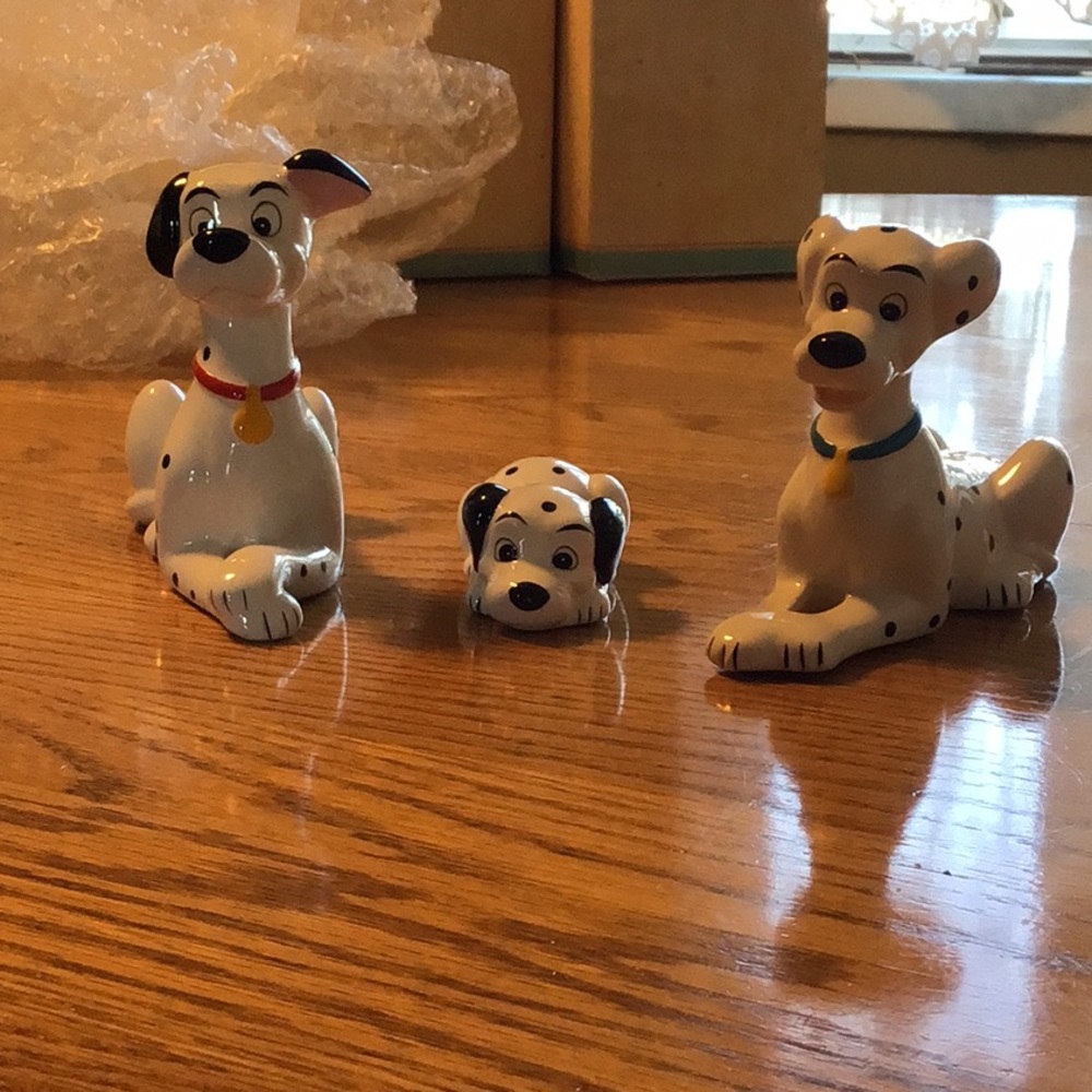 Disney 101 Dalmatians Pongo, Perdita, and Pup Set of 3 Figurines